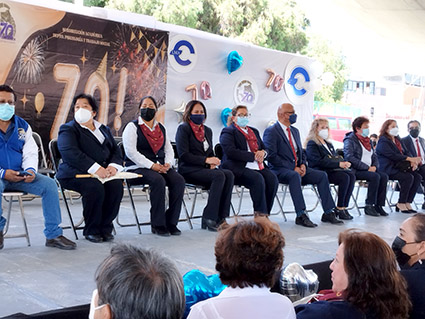 Ceremonia en el Soria-Xelhua, para festejar 70 años CELMA
