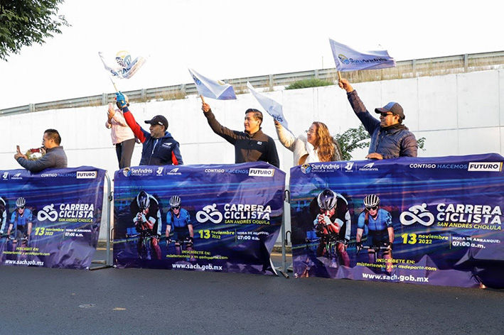 Con éxito se realizó la carrera ciclista San Andrés Cholula 2022