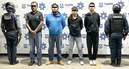 Póquer de asaltantes quedaron detenidos