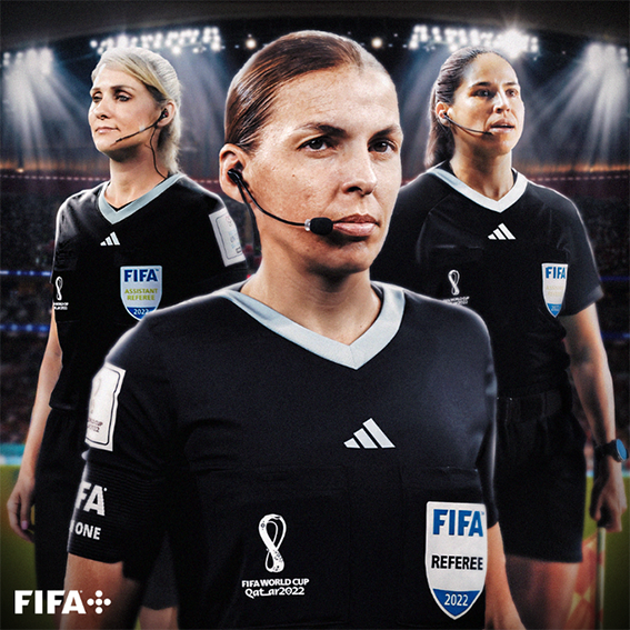 Frappart, la Primera Mujer en Arbitrar en un Mundial Varonil