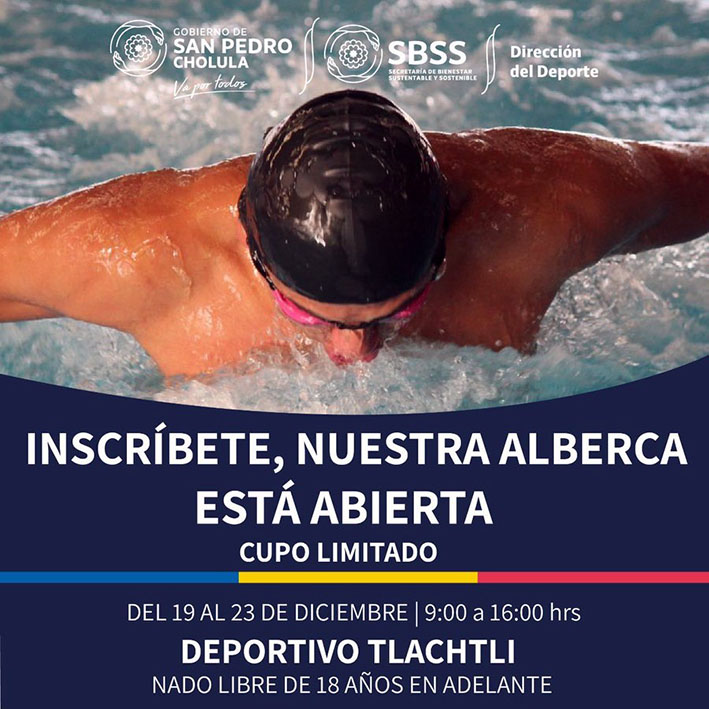 A partir de enero, podrás usar la alberca municipal