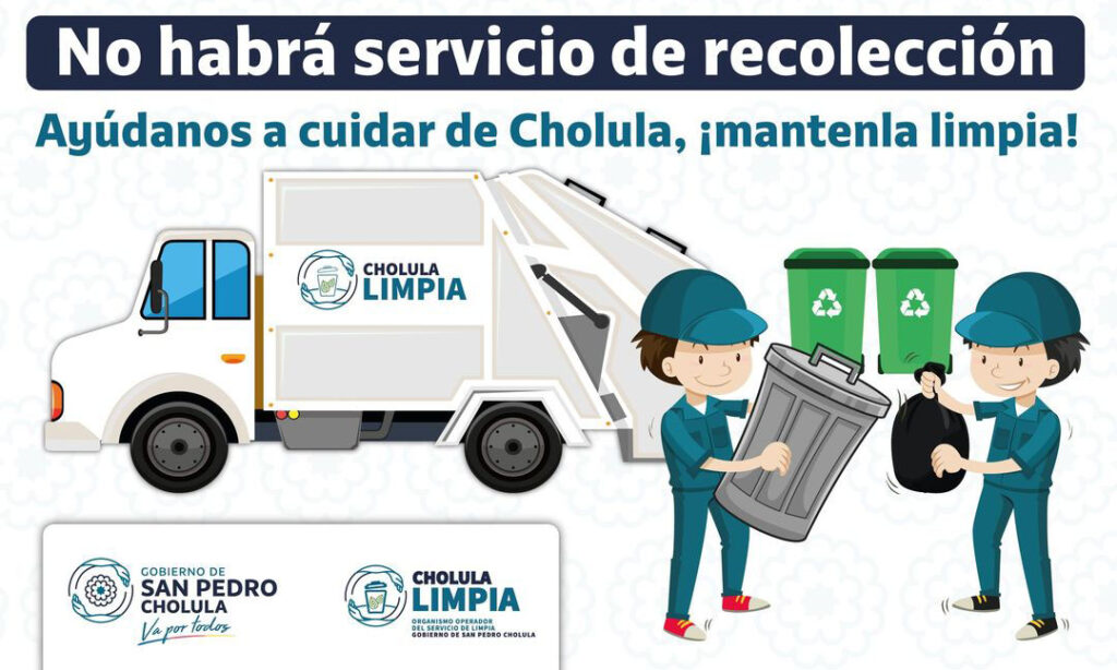 El domingo no se tendrá recolección de basura