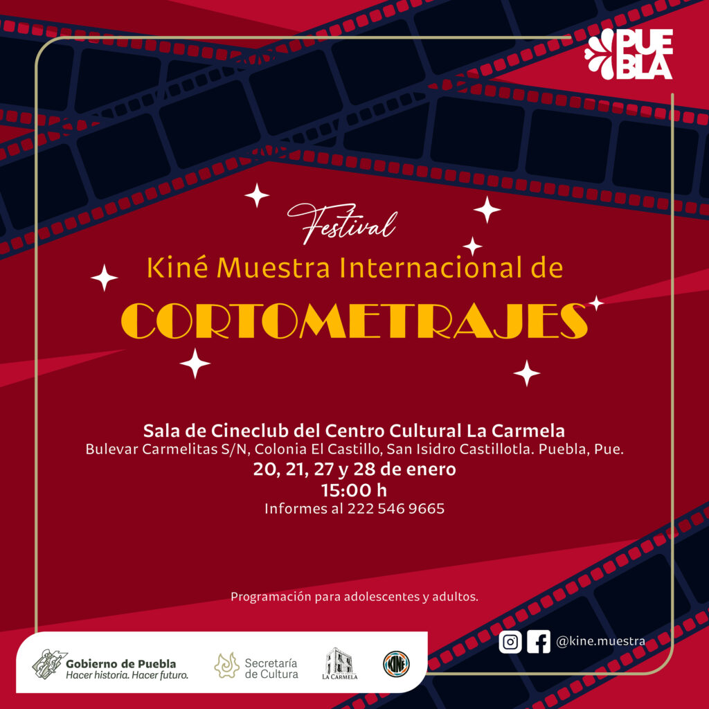 Proyectará Cultura muestra internacional de cortometrajes en “La Carmela”
