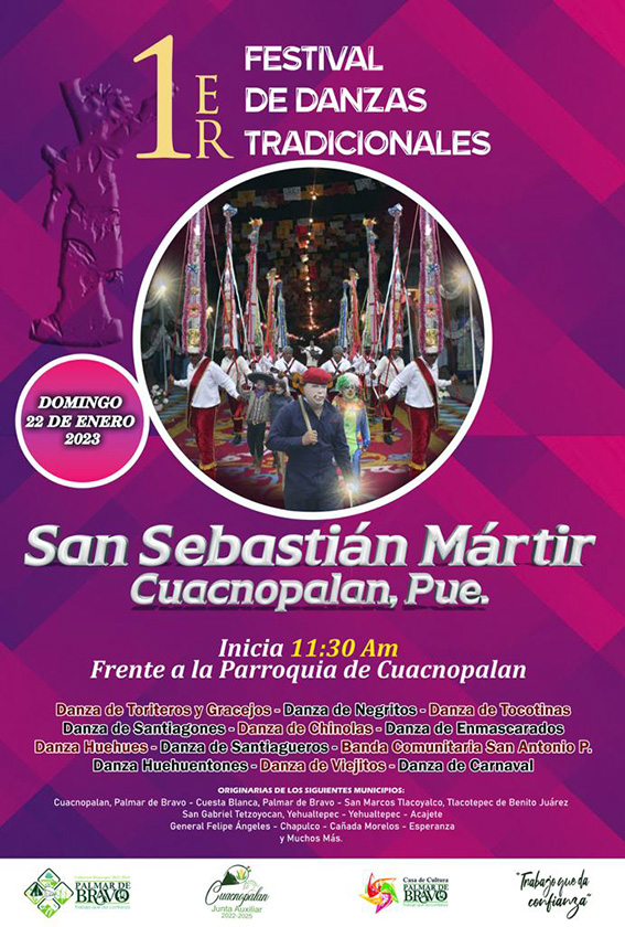 Realizará Palmar de Bravo “Primer Festival de Danzas Tradicionales”: Cultura