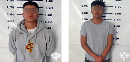 En Texmelucan, Policía Estatal detiene a dos presuntos vendedores de droga