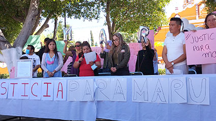 Piden justicia para Maru Ocampo