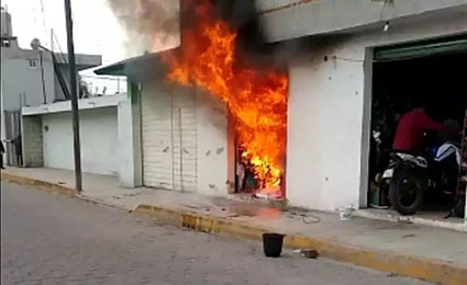 Aparato incendio en Sanctorum