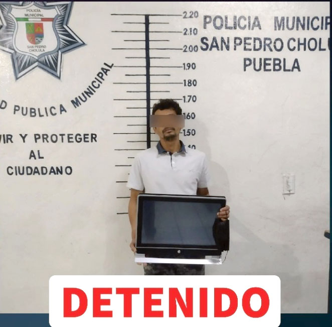 En Momoxpan detienen a presunto asaltante