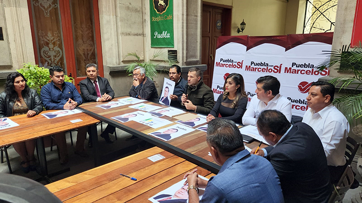 “Puebla Con Marcelo Si”, se reunió con empresarios