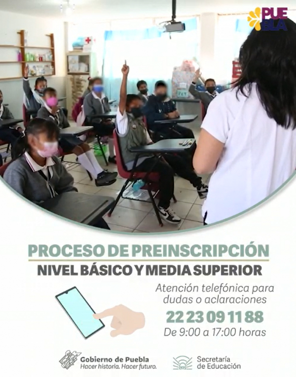 Inicia SEP proceso de preinscripción para nivel básico y media superior