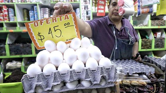 A las nubes el precio del huevo