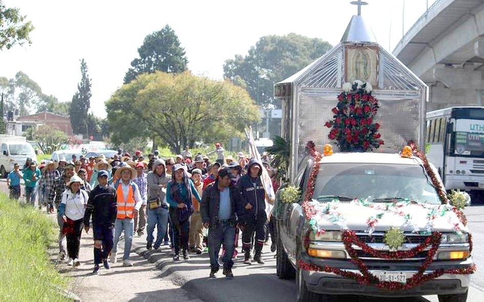 Alertas por paso de peregrinos guadalupanos