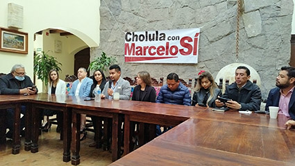 Organizaciones de Cholula, apoyan a Marcelo Ebrard