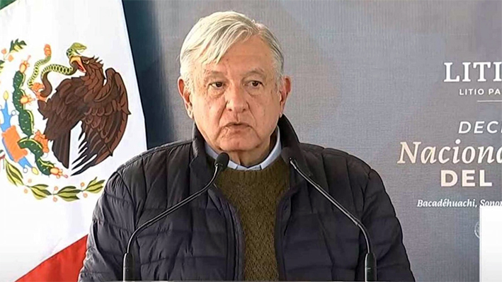 AMLO firma decreto sobre nacionalización del litio