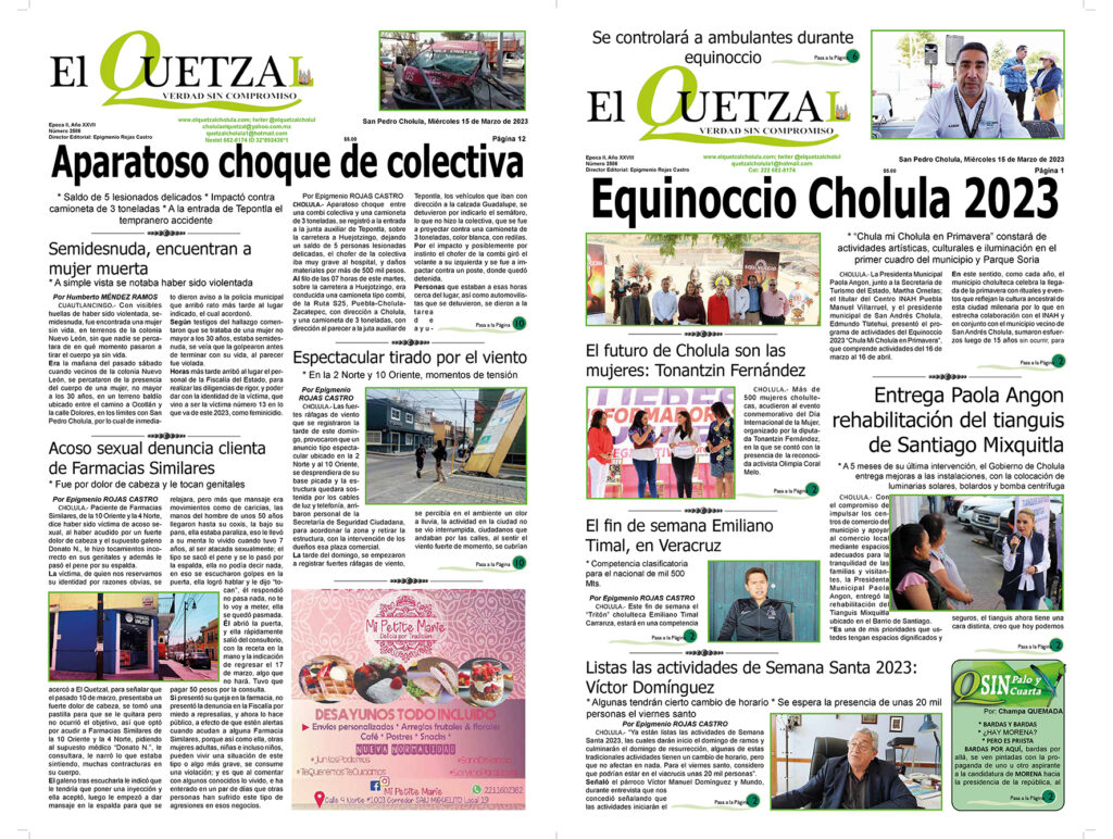 Nuestra Portada edición 2586, 15 Marzo 2023
