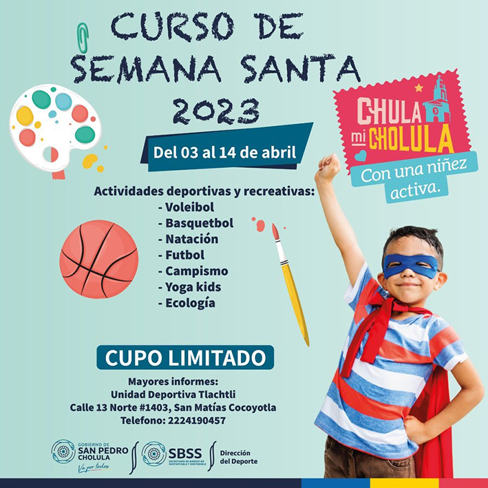 Del 3 al 14 de abril, “Curso de Semana Santa”