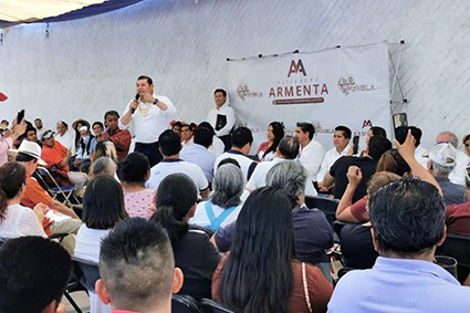 En MORENA, hacer política es amar al pueblo, no hacer  negocios con el cargo: Armenta