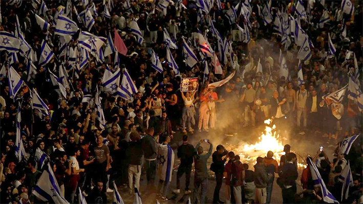 Crecen protestas en Israel para frenar reforma de Netanyahu