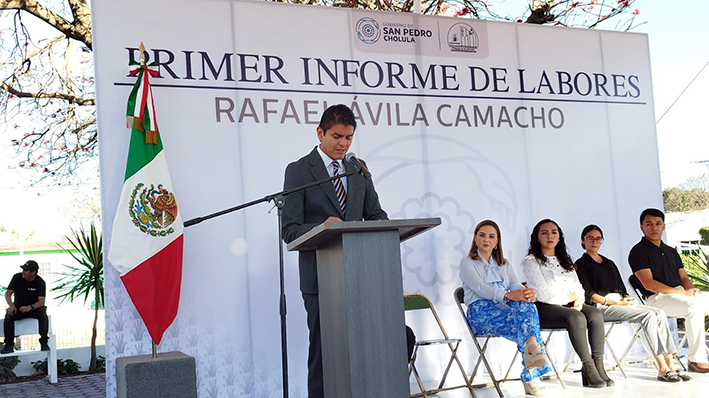 José Luis Bolaños, rindió su informe de labores