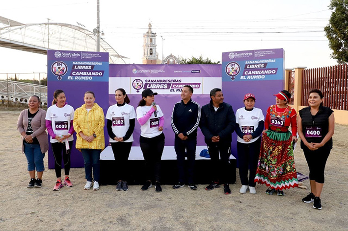 Carrera 8M sanandreseñas libres cambiando el rumbo, alcanzó el objetivo  * Participaron mujeres sanandreseñas de todas las edades