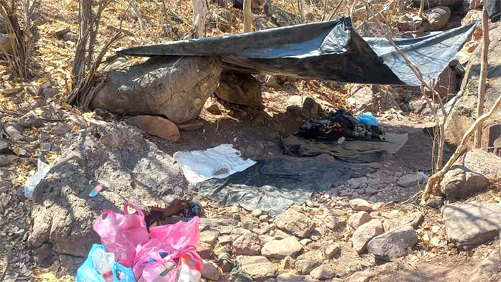 Descubren campamento del narco en Michoacán