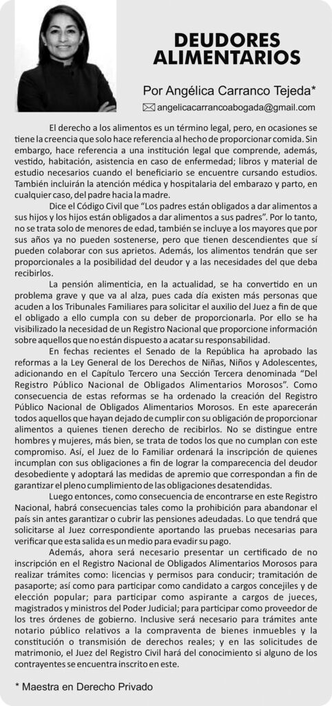 Deudores Alimentarios
