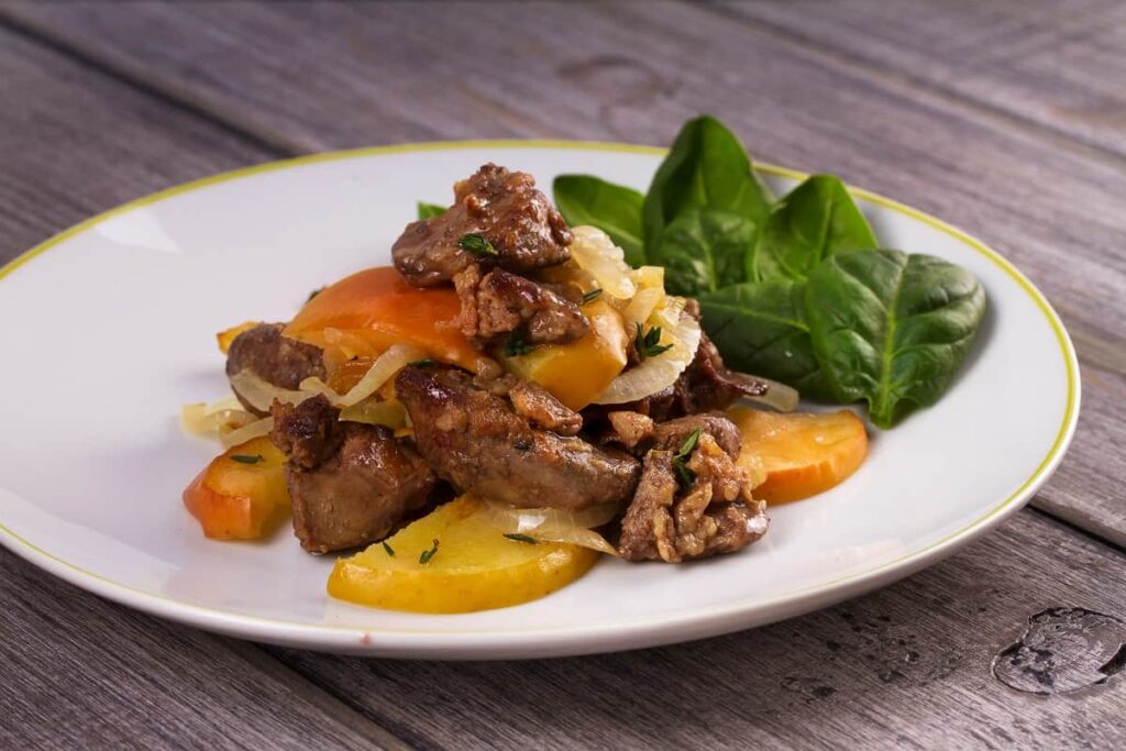 Carrillera con verduras