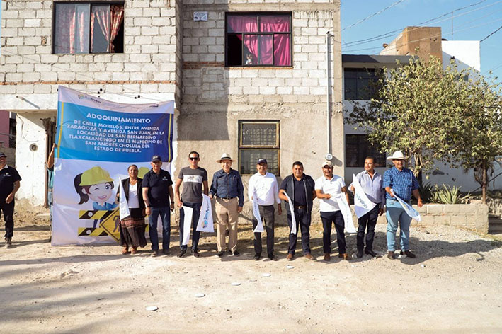 Mundo Tlatehui, inicia obra en calles de Tlaxcalancingo