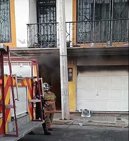 Alarma por conato de incendio en un negocio  * Acumulación de gas provocó el flamazo