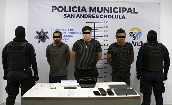 Tercia de “Los Santos” detuvieron municipales