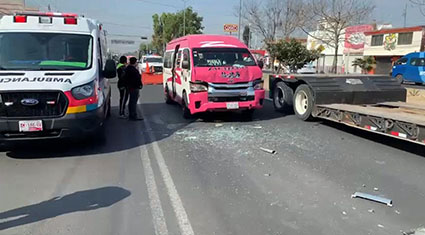 Combis chocan y dejan saldo de 9 lesionados
