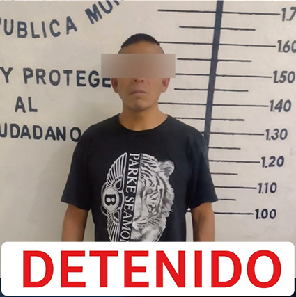 Violentaba a su pareja, municipales lo detienen