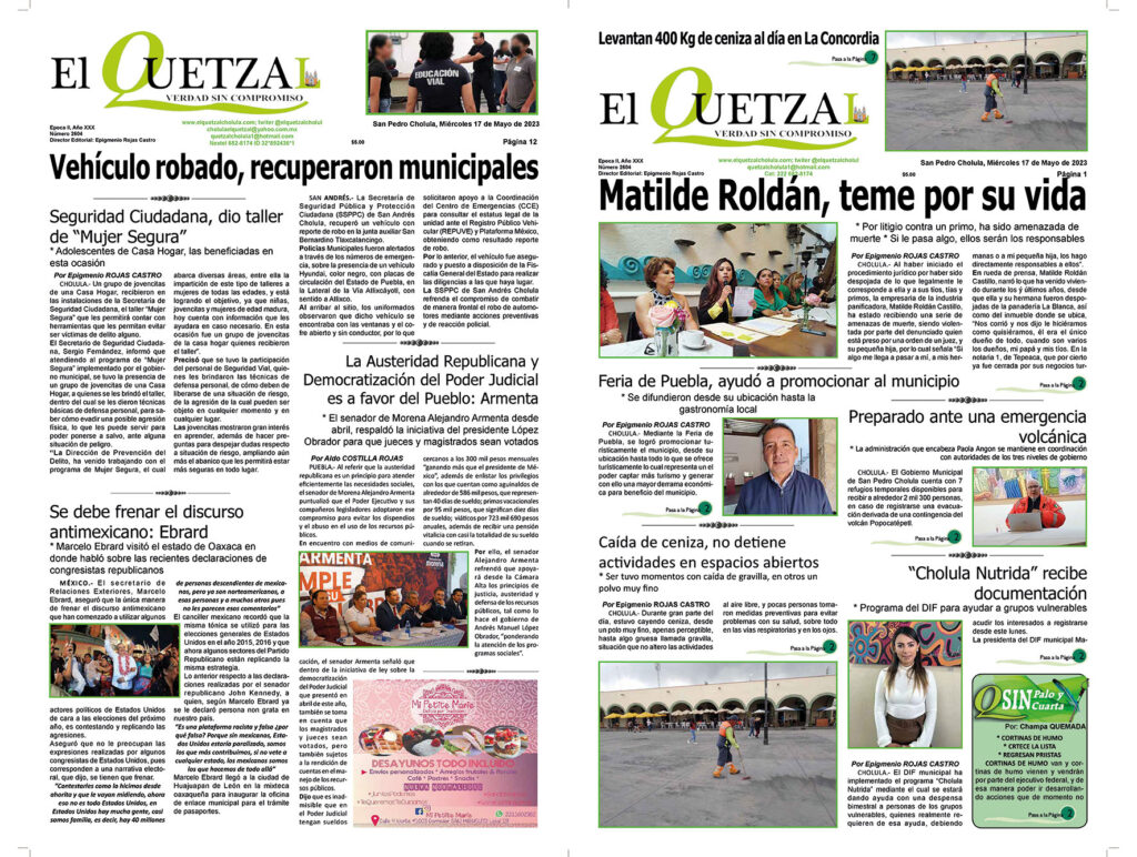 Nuestra Portada, Edición 2604, 17 Mayo 2023