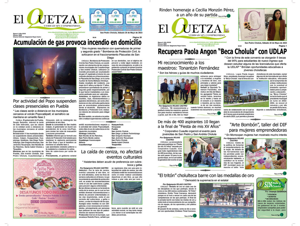 Nuestra Portada, edición 2605, 20 Mayo 2023