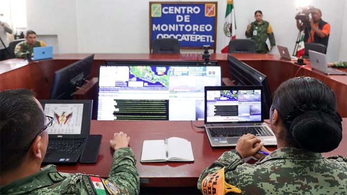 Ejército instala centro de monitoreo del Popocatépetl