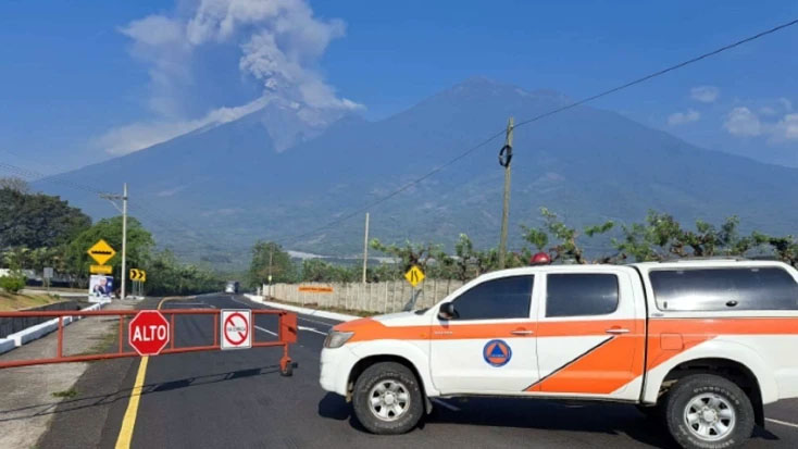 Alerta por aumento de actividad del Volcán de Fuego