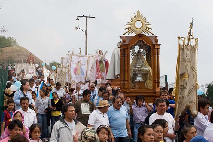 Bajada de la virgen de los Remedios a la Fiesta de Labradores y Pobres