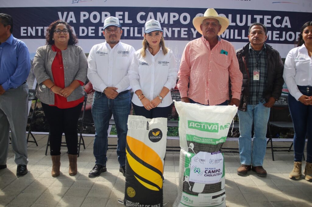 Fertilizantes y semillas a productores: Paola Angon