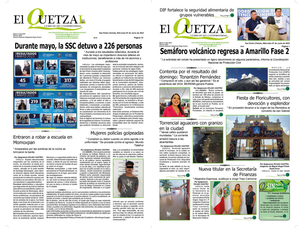 Nuestra Portada, Edición 2610, 07 Junio 2023
