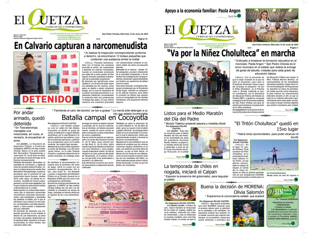 Nuestra Portada, Edición 2612, 14 Junio 2023