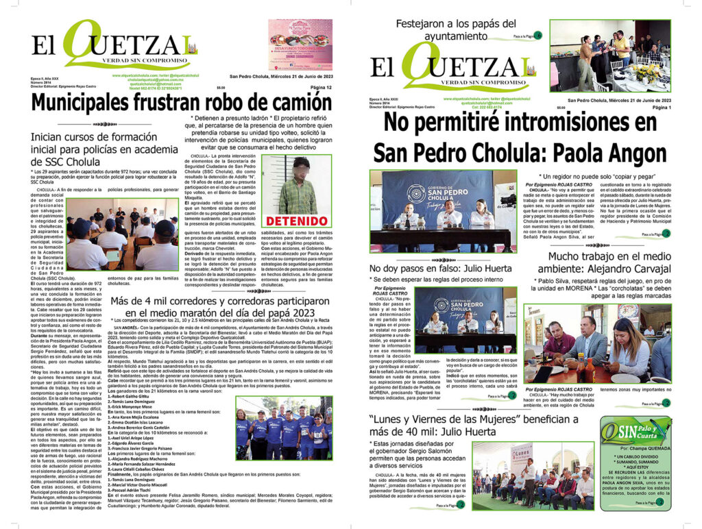 Nuestra Portada, Edición 2614, 21 Junio 2023