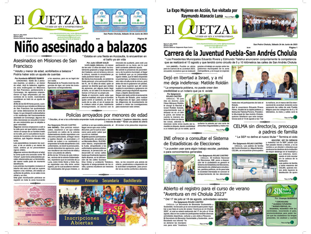 Nuestra Portada, Edición 2615, 24 Junio 2023