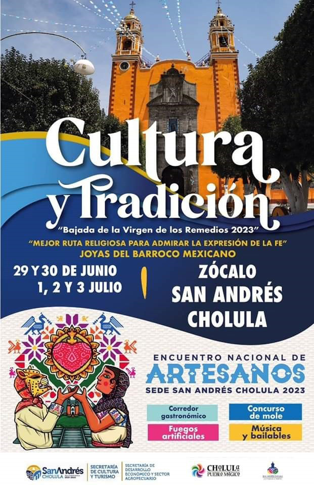 Listos para la Feria Cultura y Tradición de San Andrés Cholula 2023