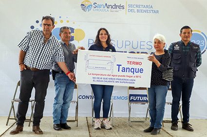 Segunda entrega de calentadores solares