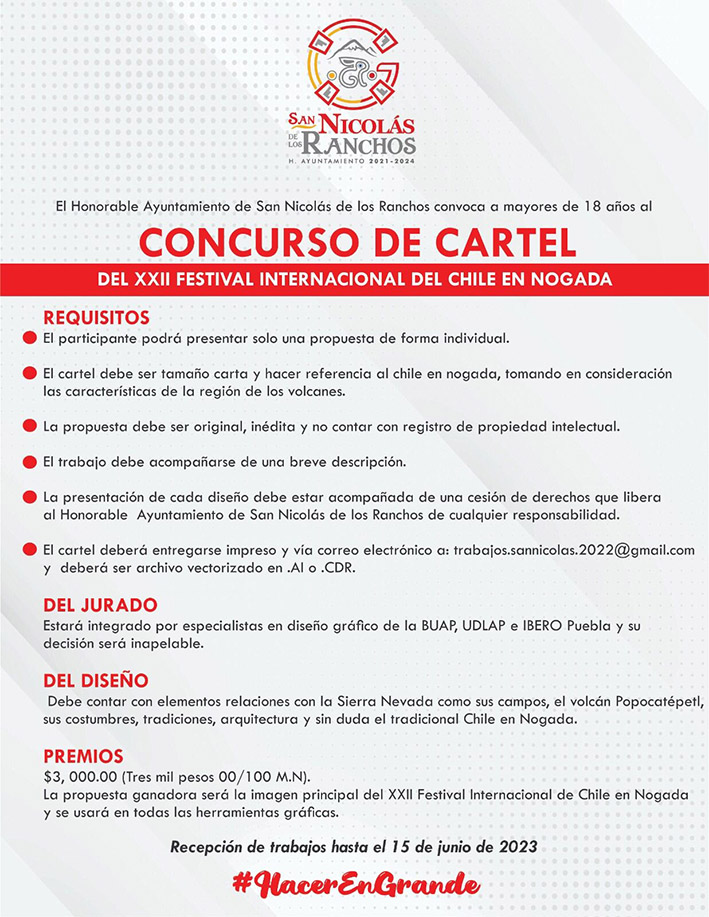 La sociedad hará el cartel para la Feria del Chile en Nogada