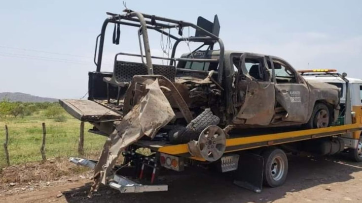 Heridos 4 militares por explosión de mina, en Apatzingán