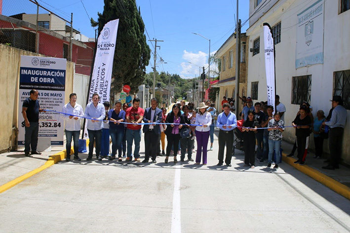 Av. 5 de Mayo, quedó pavimentada