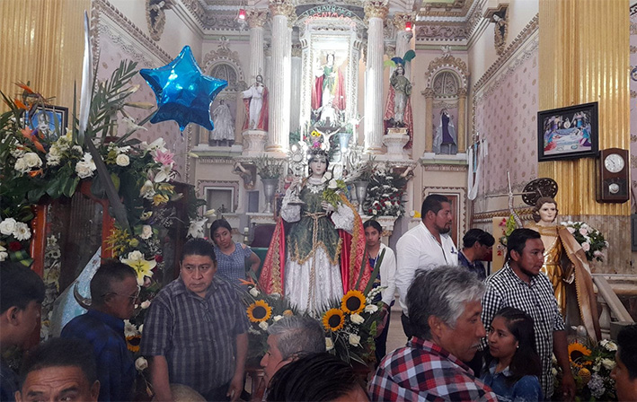 Despidieron con amor y devoción en Almoloya  a la virgen de los Remedios