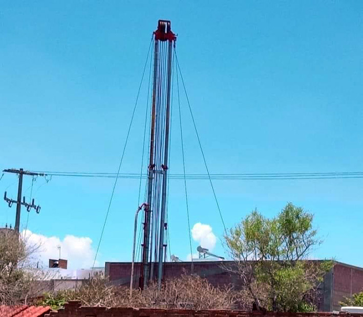 Suspenden perforación de pozo