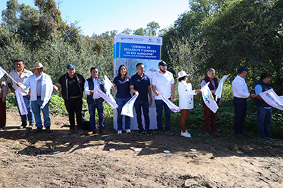 Arranca Mundo Tlatehui jornada de desazolve y limpieza del río Almoloya
